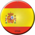 Spain Country Novelty Metal Circular Sign 12" (C)