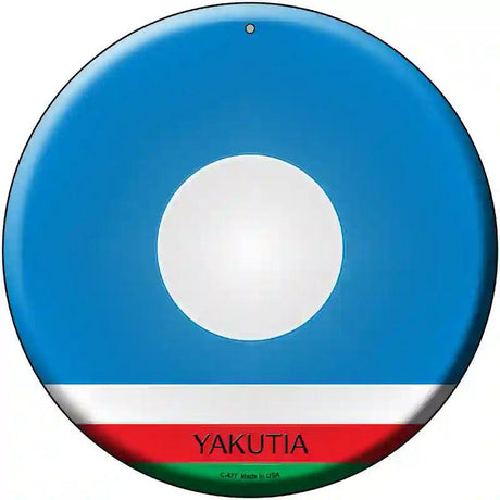 Yakutia Country Novelty Metal Circular Sign 12" (C)