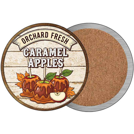 Caramel Apples Novelty Metal Circular Sign C-2079