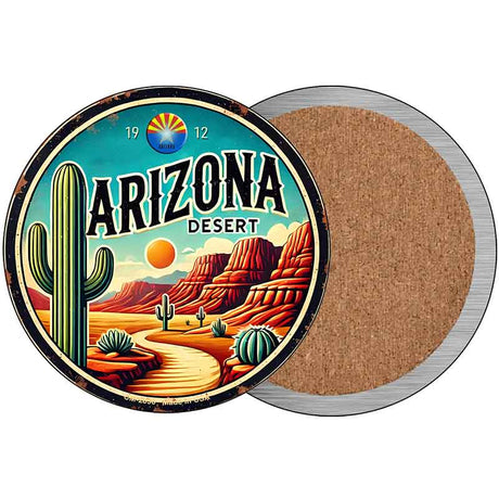 Arizona Desert Novelty Metal Circular Sign C-2090