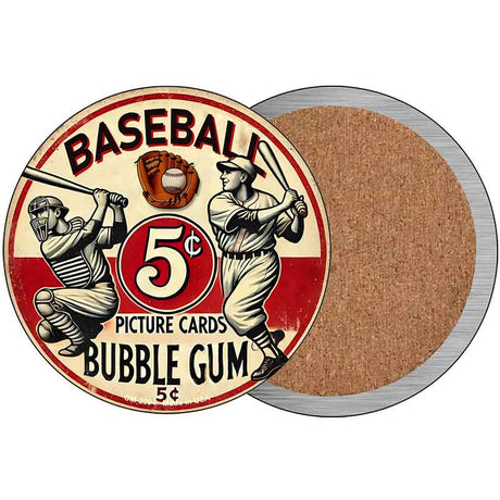 Baseball Novelty Metal Circular Sign C-2094