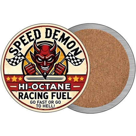 Speed Demon Novelty Metal Circular Sign C-2096