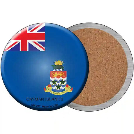 Cayman Islands Country Novelty Metal Circular Sign 3.5" (CC)