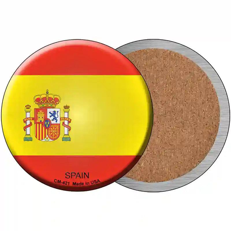 Spain Country Novelty Metal Circular Sign 3.5" (CC)