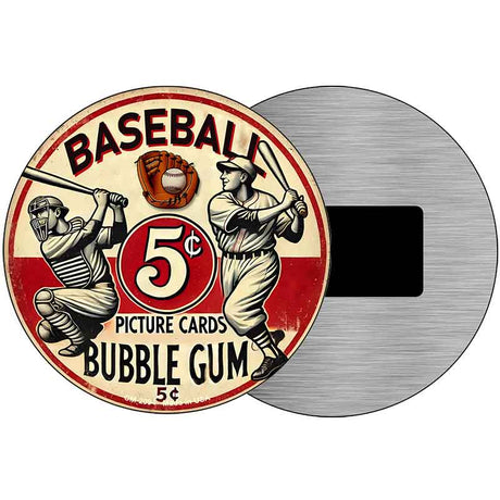 Baseball Novelty Metal Circular Sign C-2094