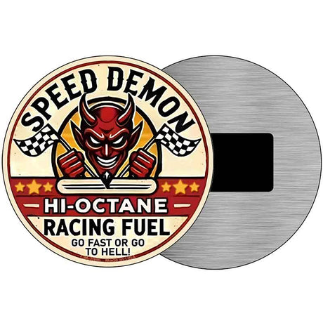Speed Demon Novelty Metal Circular Sign C-2096