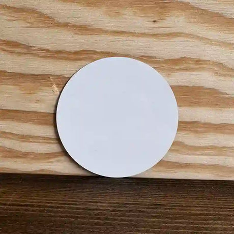 White Dye Sublimation 3.5" Novelty Metal Mini Circular Coaster CC-000