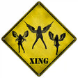 Angels Xing Novelty Metal Crossing Sign 16.5" (CX)