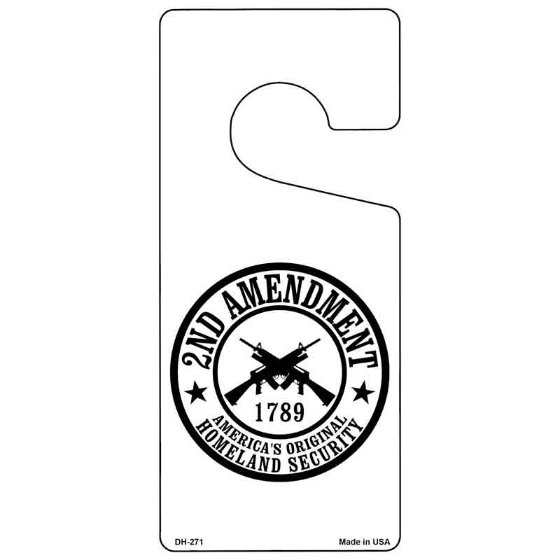 2nd Amendment Novelty Metal Door Hanger DH-271