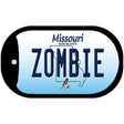 Zombie Missouri Novelty Metal Dog Tag Necklace DT-10260