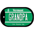 Grandpa Vermont Novelty Metal Dog Tag Necklace DT-10676