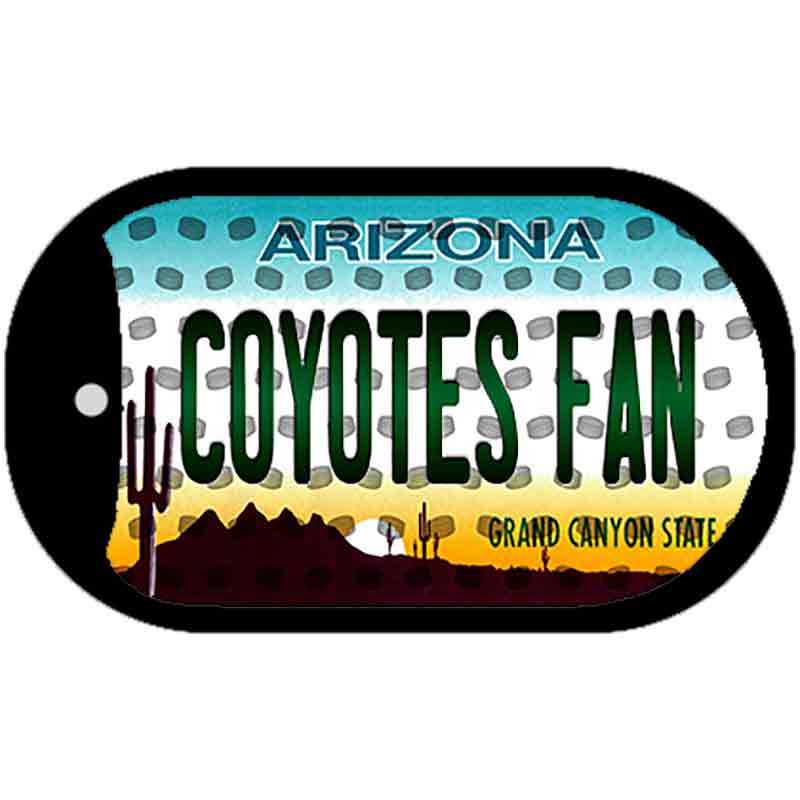 Coyotes Fan Arizona Novelty Metal Dog Tag Necklace DT-10824