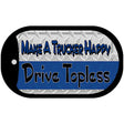 Make A Trucker Happy Novelty Metal Dog Tag Necklace DT-1203
