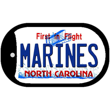 Marines North Carolina State Novelty Metal Dog Tag Necklace DT-12092
