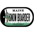 Snow Boarder Maine Novelty Metal Dog Tag Necklace DT-12202