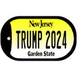 Trump 2024 New Jersey Novelty Metal Dog Tag Necklace DT-12245