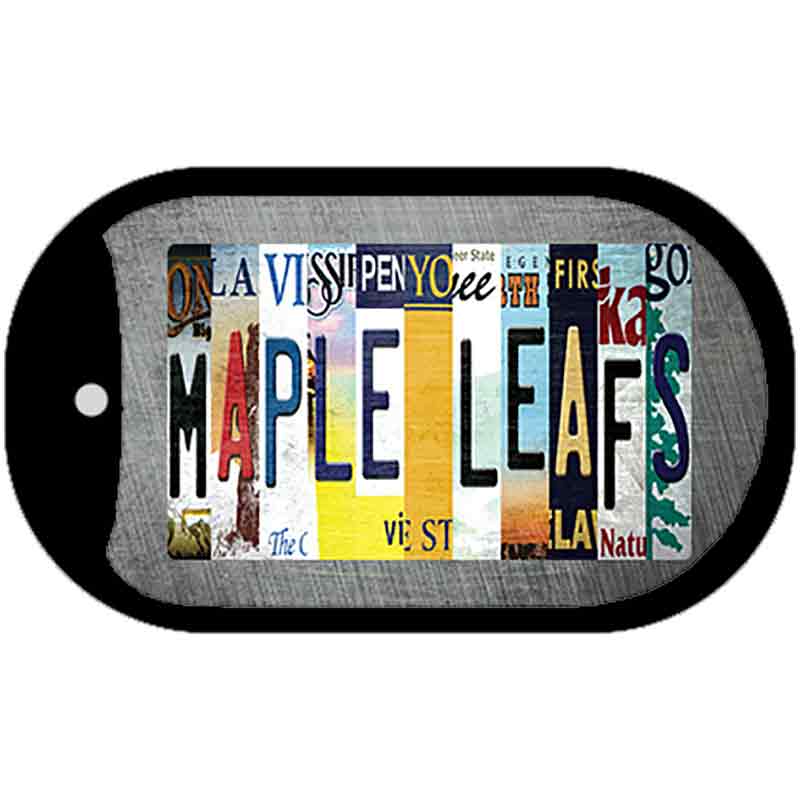 Maple Leafs Strip Art Novelty Metal Dog Tag Necklace DT-13253
