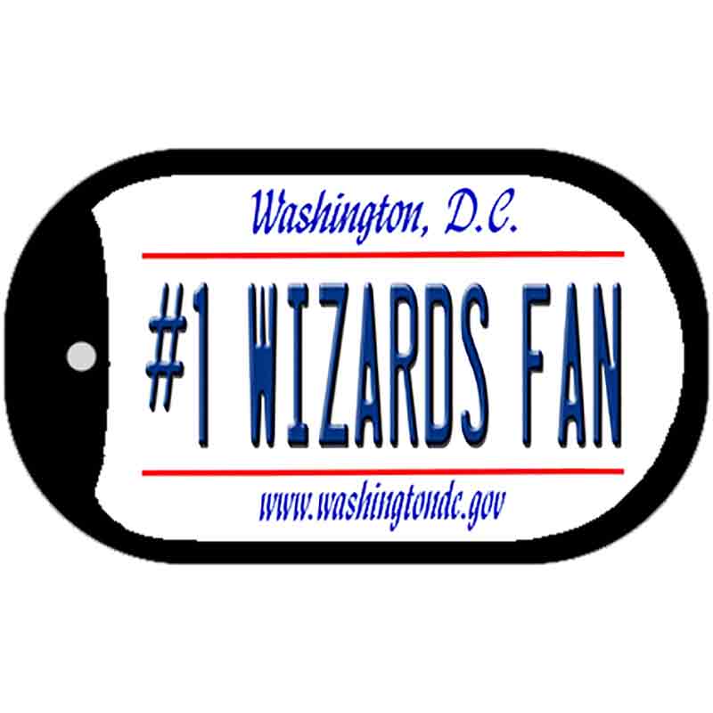 Number 1 Wizards Fan Novelty Metal Dog Tag Necklace DT-13540