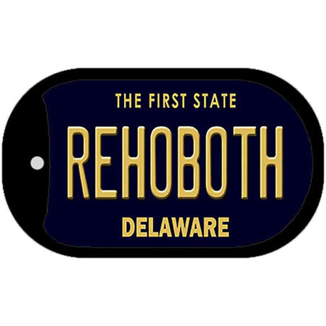 Rehoboth Delaware Novelty Metal Dog Tag Necklace