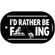 Id Rather Be F---ing Metal Novelty Dog Tag Necklace DT-14469