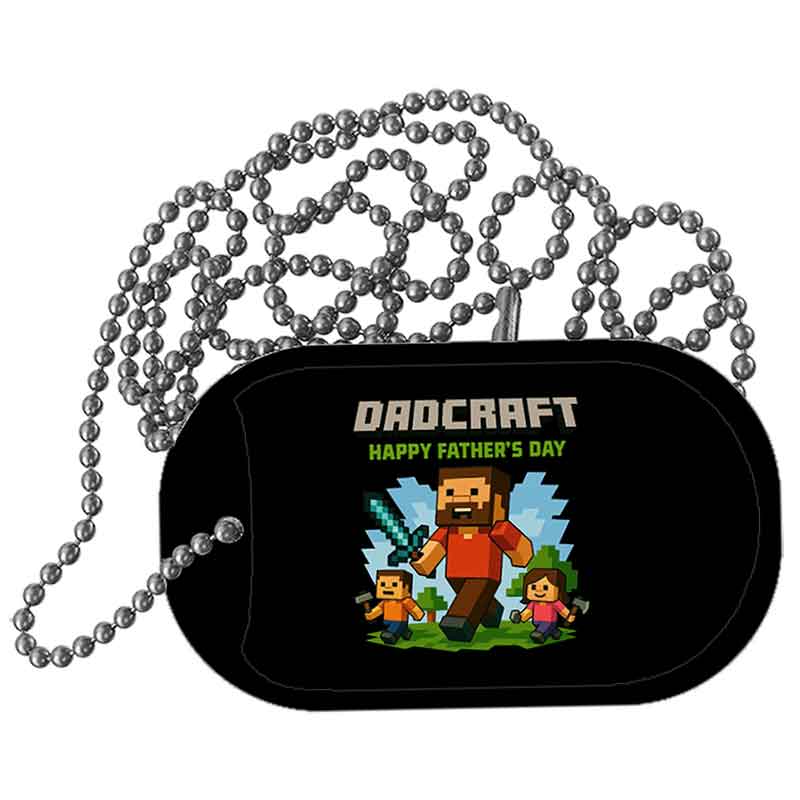 Dadcraft Metal Novelty Dog Tag Necklace DT-14496