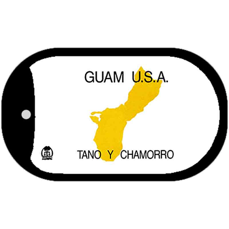 Guam Blank Novelty Metal Dog Tag Necklace DT-1472