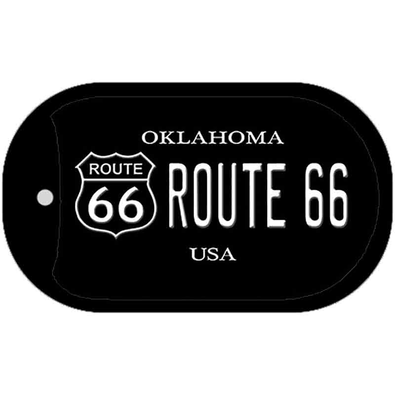 Route 66 Oklahoma Novelty Metal Dog Tag Necklace DT-1487