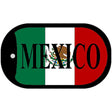 Mexico Flag Metal Novelty Dog Tag Necklace DT-3428
