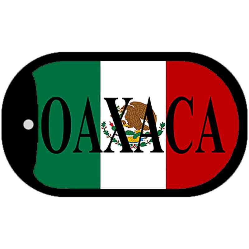 Oaxaca Mexico Flag Metal Novelty Dog Tag Necklace DT-3437