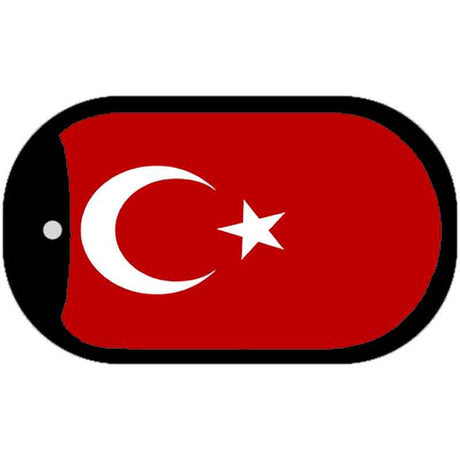 Turkey Flag Metal Novelty Dog Tag Necklace DT-4163