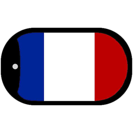 France Flag Metal Novelty Dog Tag Necklace DT-528