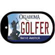 Golfer Oklahoma Novelty Metal Dog Tag Necklace DT-6225