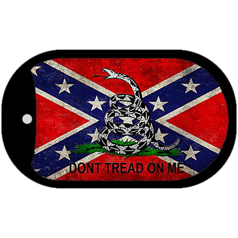 Confederate Dont Tread Novelty Metal Dog Tag Necklace DT-7984