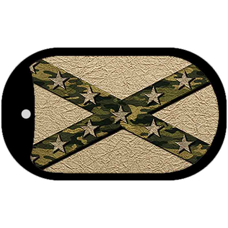 Confederate Stripes Camo Novelty Metal Dog Tag Necklace DT-7988