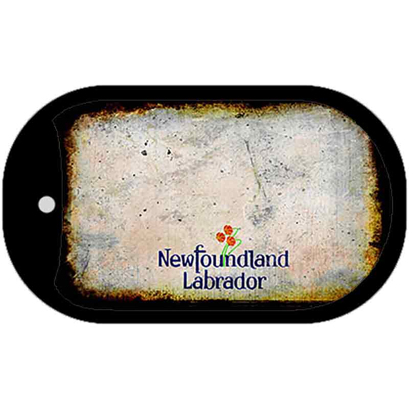 New Foundland Rusty Blank Novelty Metal Dog Tag Necklace DT-8172