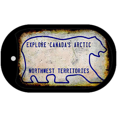 Northwest Territory Rusty Blank Novelty Metal Dog Tag Necklace DT-8180