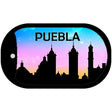 Puebla Silhouette Novelty Metal Dog Tag Necklace DT-8740