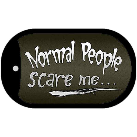 Normal People Novelty Metal Dog Tag Necklace DT-8797