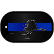 Alaska Thin Blue Line Novelty Dog Tag Necklace DT-8884