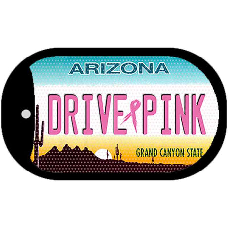 Drive Pink Arizona Novelty Metal Dog Tag Necklace DT-9636