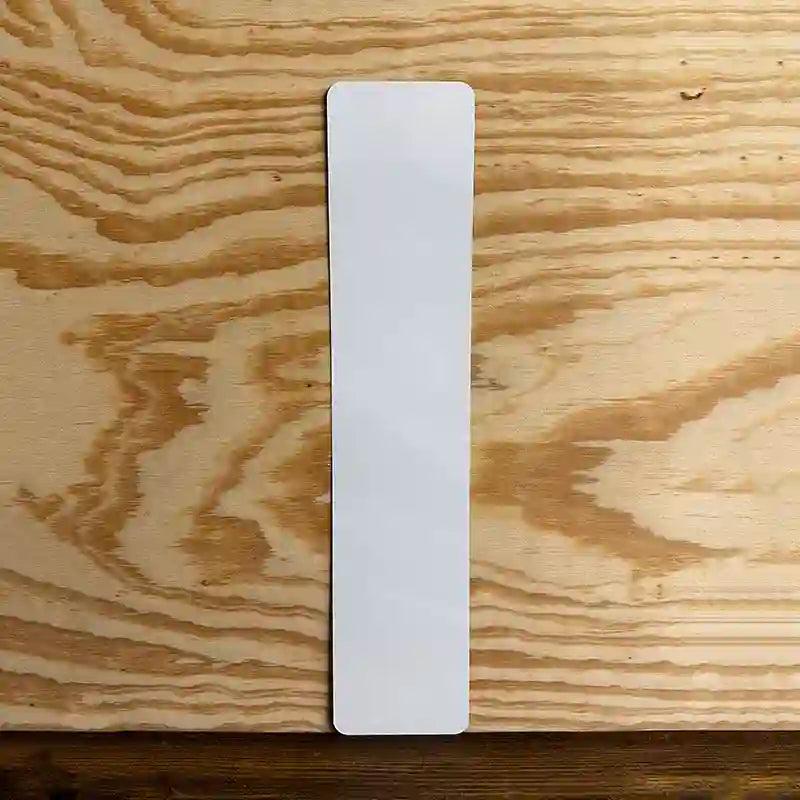 White Dye Sublimation European 20.5" x 4.5" (No Holes) License Plate Tag EP-000