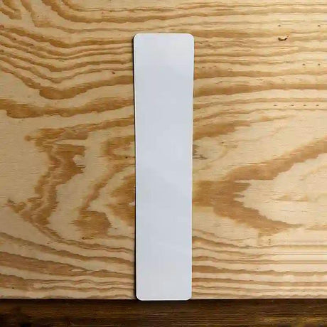 White Dye Sublimation European 20.5" x 4.5" (No Holes) License Plate Tag EP-000