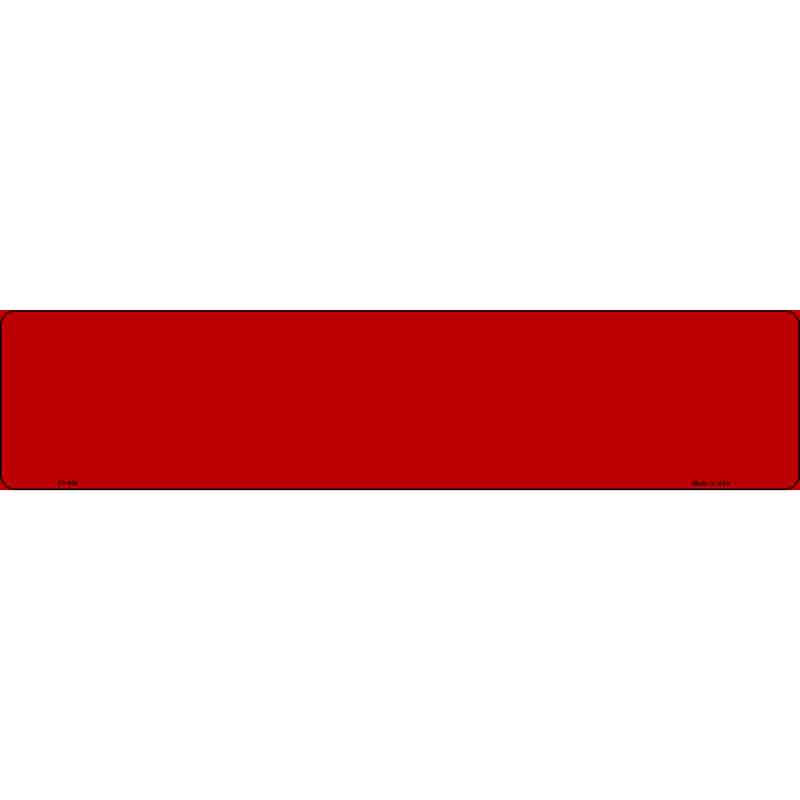 Red Novelty Metal European License Plate Tag EP-058
