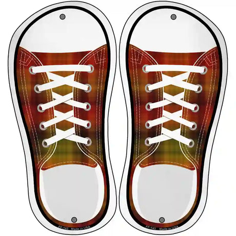 Autumn Plad Novelty Metal Shoe Outlines (Set of 2)