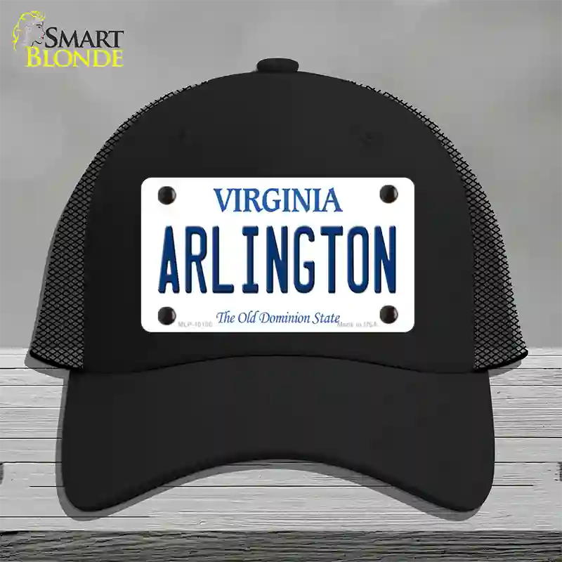 Arlington Virginia Novelty License Plate Hat Mesh / Black