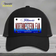 Northwestern Fan Novelty License Plate Hat Mesh / Black