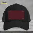 Burgundy Novelty License Plate Hat Mesh / Black