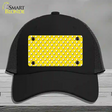 Yellow Polka Dot Novelty License Plate Hat Mesh / Black