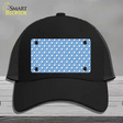 Light Blue Polka Dot Novelty License Plate Hat Mesh / Black