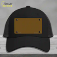 Brown Solid Novelty License Plate Hat Mesh / Black